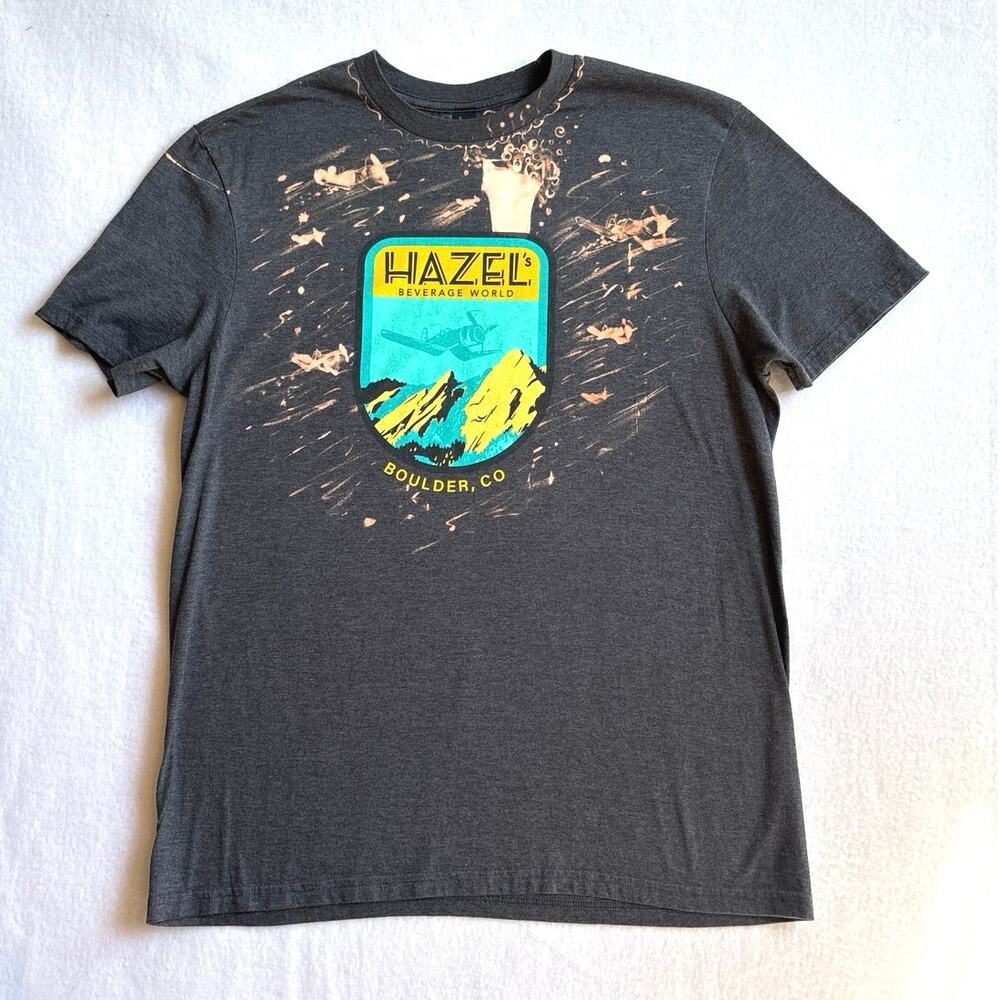 PATAGONIA Boulder Colorado Mountain Logo Flatirons Men Size Large Hazels Tee